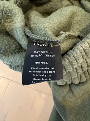 Comfrt Olive Green Sweatpants Joggers Size S thumbnail 6