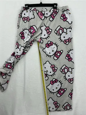 Hello Kitty Pajama Bottoms - Pink and White women thumbnail 5