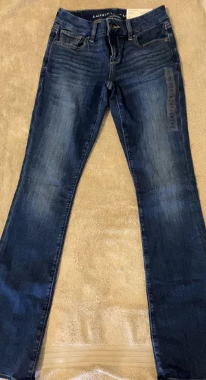 American Eagle Mid Rise Curvy Kick Boot Jeans thumbnail 1