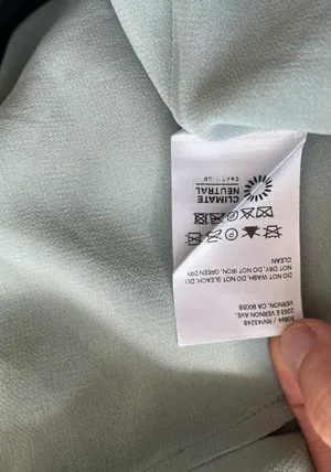 Reformation Lizbeth Halter Neck Dress Celadon thumbnail 8