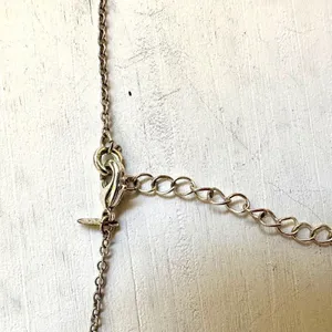 Avon tree faux turquoise silver tone pendant necklace thumbnail 7