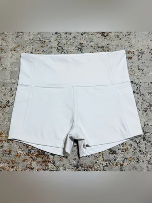 Athleta bike shorts size Small white thumbnail 12