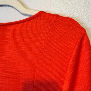 Torrid Orange Knit Short Sleeve Mini Dress Womens 1X Summer Beachy Casual Basic thumbnail 8