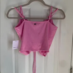 O'Neill Pink Coquette Festival Raver Ruched Drawstring Cami thumbnail 3