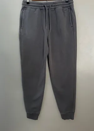 Hollister Gray Relaxed Jogger Sweatpants Mens S Drawstring Pockets Cotton Blend thumbnail 1
