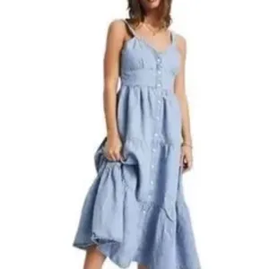 NWT Levi’s Sabine denim tiered Prairie dress thumbnail 2