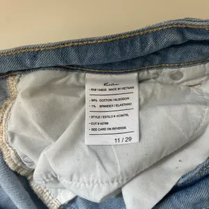 KanCan Norinne Light Wash High Rise Ripped Straight Leg Jeans thumbnail 13