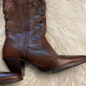 White Mountain, Santa Fe, Western CowboyBoots size 8.5 brown color thumbnail 3