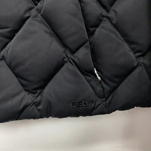 Eddie Bauer Large Petite Quilted Duck Down Puffer Winter Jacket Sherpa Black‎ thumbnail 2