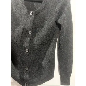 Gap Womens‎ Alpaca Wool Blend Cardigan Charcoal Grey 4 Pocket Button Sweater M thumbnail 3