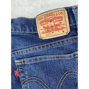 LEVI'S Womens's Classic 512 Slim‎ tapered medium jeans raw hem sz 10M thumbnail 12