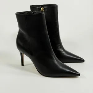 Schutz Size-5.5B Mikki Black Nappa Leather Pointed Toe Stiletto Ankle Boots thumbnail 4