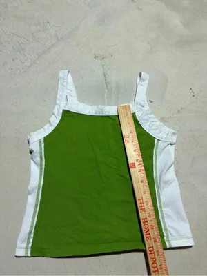 Pilcro Green & White Tank Top small thumbnail 4