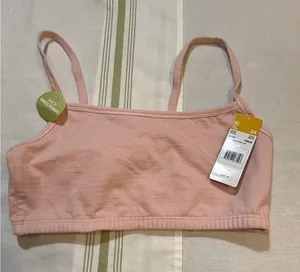 Fruit of the Loom Pink Cotton Spandex Bralette Size 34 thumbnail 1