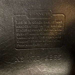 Vintage Coach Legacy 9965 Black Small Flap Bag thumbnail 7
