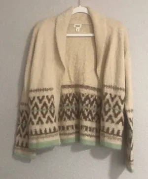 A.N.A. Size XS Oversized Open Front Cardigan thumbnail 1