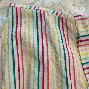 LOFT Colorful Striped Midi Summer Dress bottoms down size 8P brand new thumbnail 11