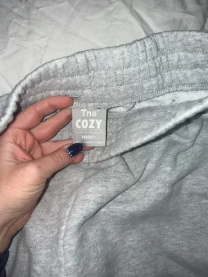 Aritzia TNA Perfect Fleece Cozy Sweatpants Grey thumbnail 2