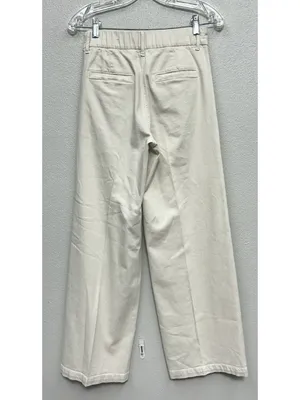 American Eagle Trouser Pants Womens 00 Khaki Wide Leg Pleated Dress Office Work thumbnail 4