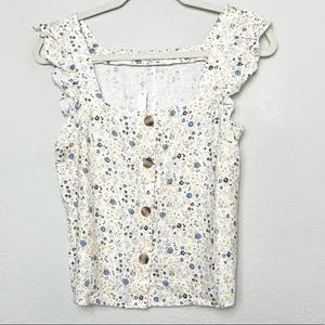 Madewell New Floral Top thumbnail 2
