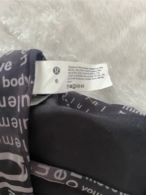 lululemon athletica Black Logo-Print High Neck Sports Bra with Strappy Back thumbnail 5