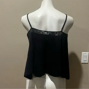 Free people black spaghetti strap top thumbnail 3