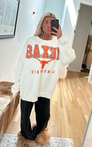 Gameday Couture University of Texas Crewneck Sweatshirt thumbnail 1