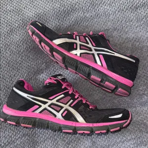 ASICS Gel Blur33 Black Pink Running Shoes‎ Women's Size 8.5 39.5 EU Trainers thumbnail 2