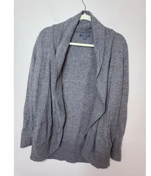 Barefoot Dreams Cardigan M Pacific Blue Gray Cozychic Lite Lounge Circle 452 thumbnail 4