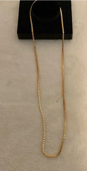 Polished Gold Chain Necklace - Women's Jewelry thumbnail 1