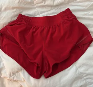 Red Lululemon Hotty Hot Shorts 2.5" thumbnail 1