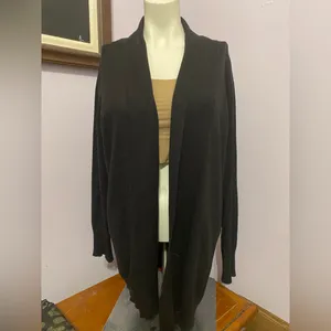 Faded Glory Elegant Black Cardigan thumbnail 2