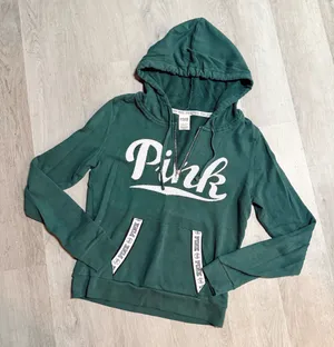 PINK Victoria's Secret quarter zip hoodie thumbnail 1