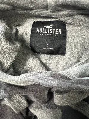 Hollister Gray Camo Cropped Hoodie thumbnail 3