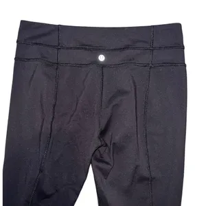 Lululemon Groove Pant Straight 32" Black Size 8 Yoga Workout Travel Gym GUC thumbnail 7