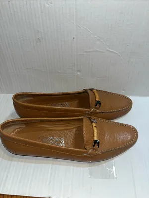 VTG Salvatore Ferragamo tan Leather Horse bit Driving Loafers 7 1/2 C SN 21759 thumbnail 5