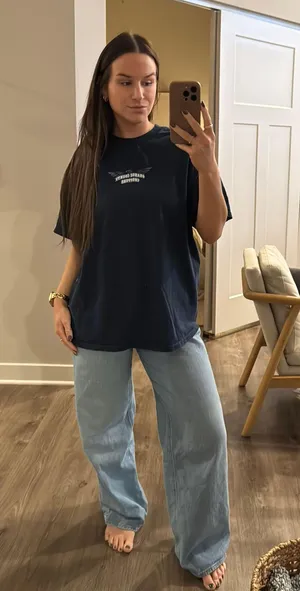 Navy Graphic Tee Blue Size XL thumbnail 3