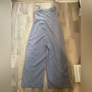 NWT Cider Petrol blue cowl neck wide leg jumpsuit from size XL thumbnail 3