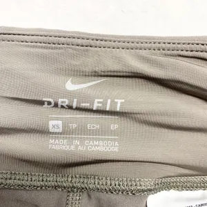Nike‎ Dri-FIT Colorblock Leggings Womens Size XS Brown Tan Yoga Activewear Nylon thumbnail 8
