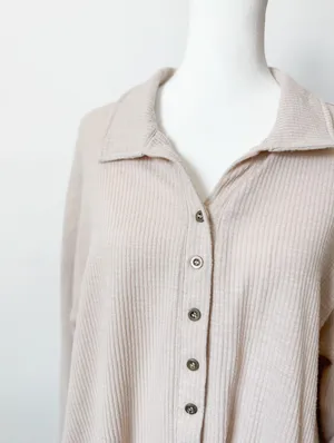 Fashion Brand Long Sleeve Quarter Button Up thumbnail 2