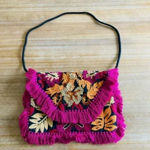 Anthropologie Ibban Bright Tropics Embellished Bag thumbnail 5