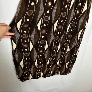 Simply‎ Fashion Brown Tan V Neck Spaghetti Strap Lightweight Midi Dress Medium thumbnail 6
