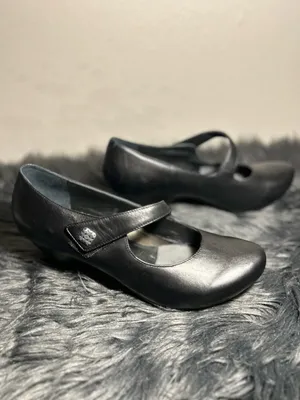 Dansko Betty Black Leather Mary Jane Pumps Women's Heels Size EU 40 thumbnail 4