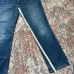 Levi's 505 Straight Dark Wash Straight Leg Jeans Size 12 Mid Rise Denim thumbnail 5