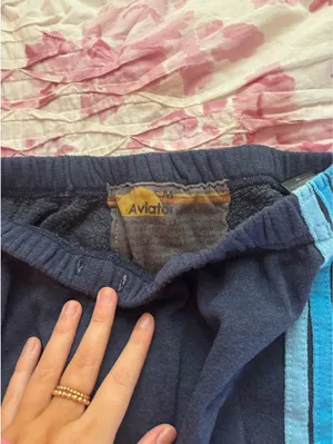 Aviator Nation 5 Stripe Sweatpants Blue thumbnail 3