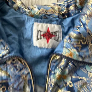 VINTAGE- Active Frontier 90’s Windbreaker Bomber Jacket Aztec size XL thumbnail 5
