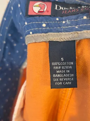 Duck head jeans co. Orange mini skirt size 5 thumbnail 6