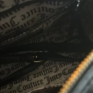 Juicy Couture Black Embossed Satchel with Gold Hardware thumbnail 5