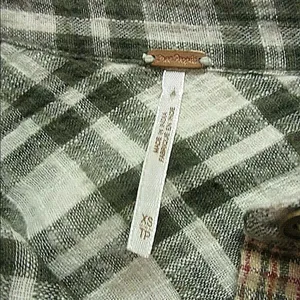 Anthropologie Free People madras shirt XS thumbnail 6