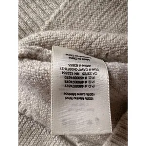 Wilfred Free Isabelli Sweater Aritzia Merino Wool Gray Ribbed Knit High Low XS thumbnail 7